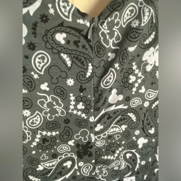 Disney Pants Jumpsuit Romper One Piece Subtle Mickey Mouse Sz Small - Picture 8 of 14